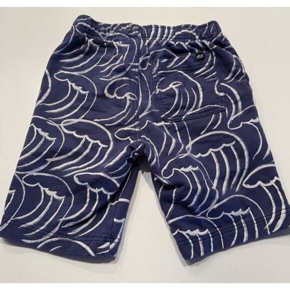 Tea Collection Printed Shorts Boys Size 8 Blue Thick Comfy Pockets - Picture 2 of 6